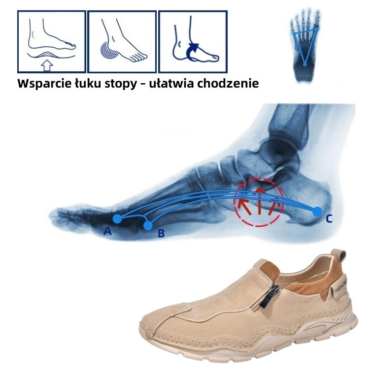 【🎁Dziś połowa ceny - nie przegap tego】 Ergonomicznie zaprojektowane buty ortopedyczne - łagodzą ból stawów 👞 Zmniejszają nacisk podczas chodzenia