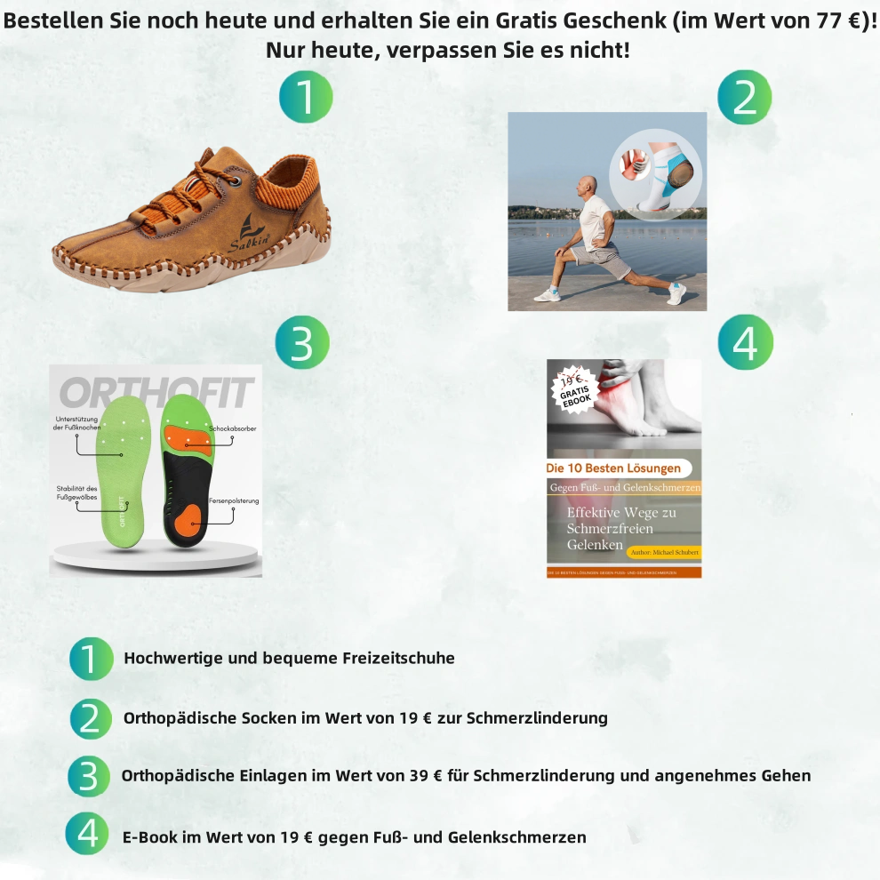 🐂 Herren-Loafer aus Kalbsleder 👞 Handgenäht ✅ Fußgewölbeunterstützung – lindert Schmerzen und ermöglicht bequemes Gehen