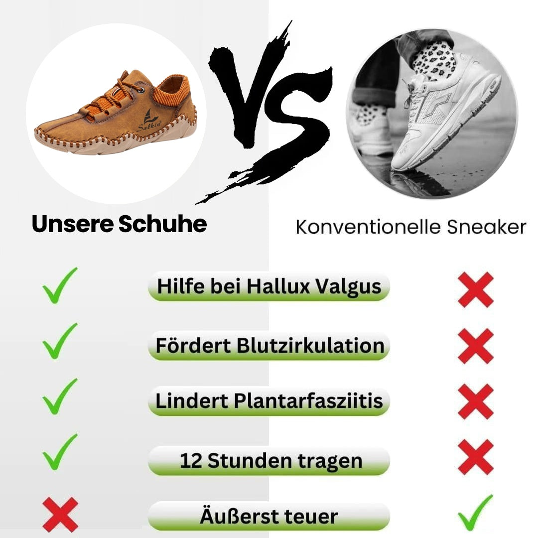 🐂 Herren-Loafer aus Kalbsleder 👞 Handgenäht ✅ Fußgewölbeunterstützung – lindert Schmerzen und ermöglicht bequemes Gehen