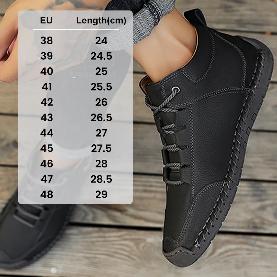🔥2025 Νεότερα Ανδρικά Ορθοπεδικά Παπούτσια👞Άνετες δερμάτινες αντιολισθητικές casual μπότες✅ Επένδυση από κασμίρ