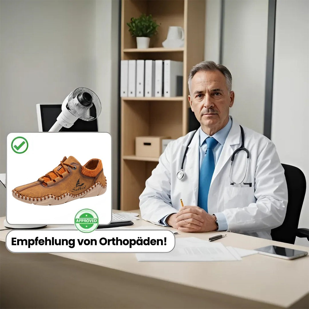 🐂 Herren-Loafer aus Kalbsleder 👞 Handgenäht ✅ Fußgewölbeunterstützung – lindert Schmerzen und ermöglicht bequemes Gehen