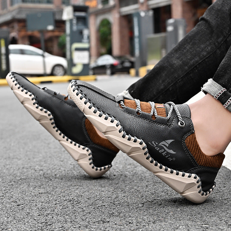 🐂 Herren-Loafer aus Kalbsleder 👞 Handgenäht ✅ Fußgewölbeunterstützung – lindert Schmerzen und ermöglicht bequemes Gehen