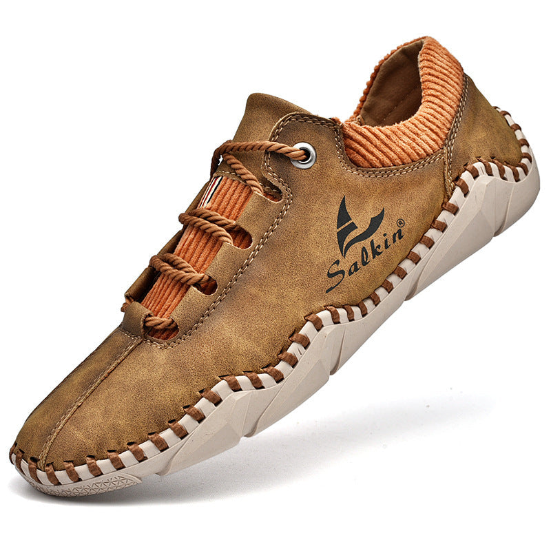 🐂 Herren-Loafer aus Kalbsleder 👞 Handgenäht ✅ Fußgewölbeunterstützung – lindert Schmerzen und ermöglicht bequemes Gehen