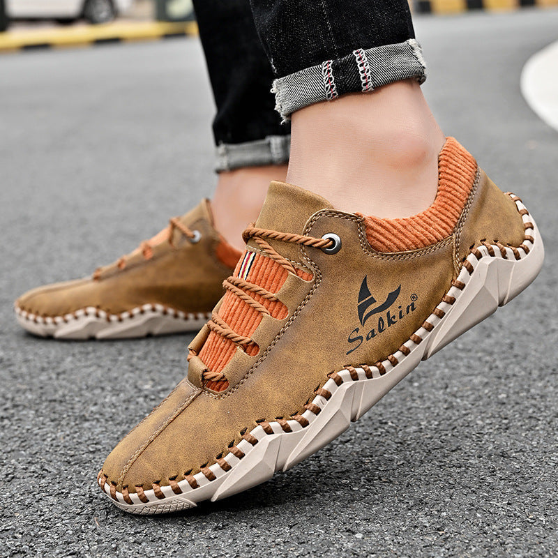 🐂 Herren-Loafer aus Kalbsleder 👞 Handgenäht ✅ Fußgewölbeunterstützung – lindert Schmerzen und ermöglicht bequemes Gehen