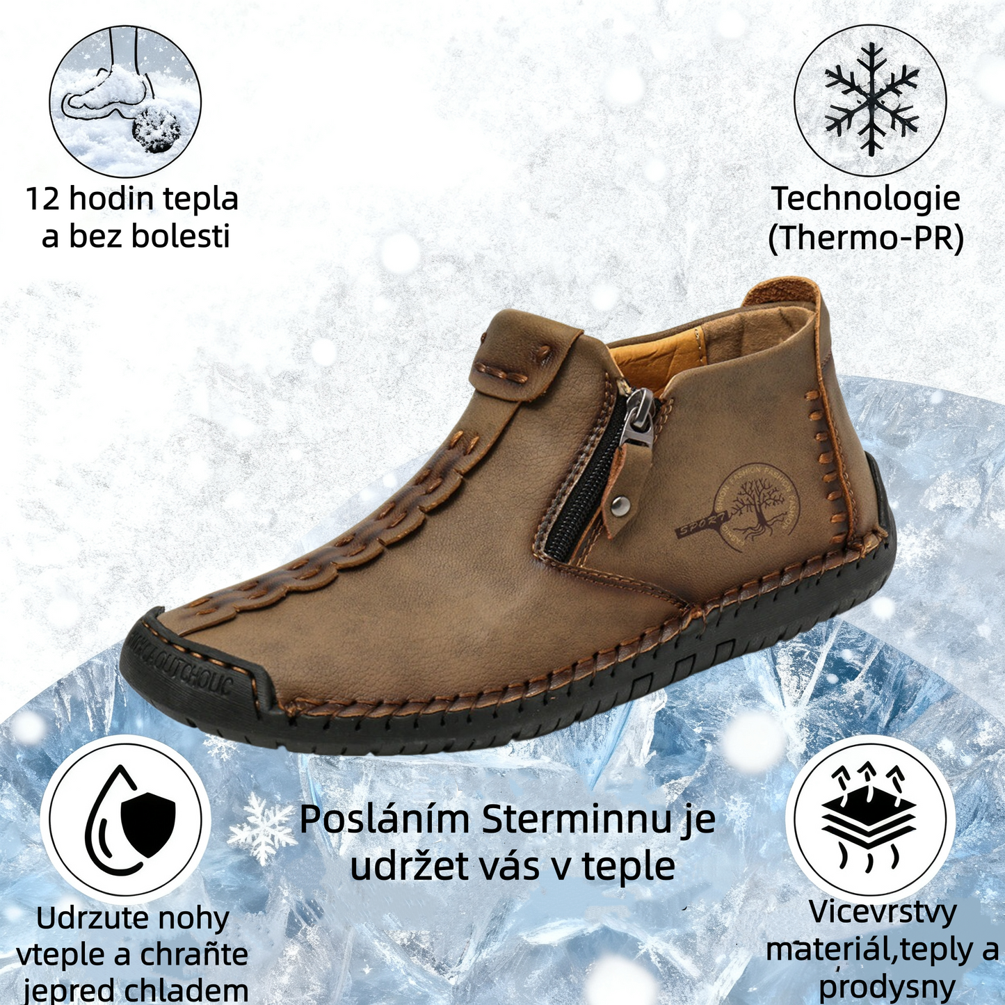 (⏰Νέα προϊόντα με έκπτωση 50%) Casual παπούτσια για περπάτημα 👞Υψηλής ποιότητας δέρμα αγελάδας, άνετα και αντιολισθητικά, στήριξη της καμάρας ✅Ανακούφιση από τον πόνο των ποδιών!