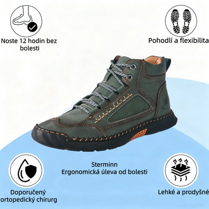 [⏰Dnes sleva 60 % - 🔥Bláznivý bestseller] Pohodlná a elegantní pánská ortopedická obuv vyrobená z ručně šité italské kůže 👞