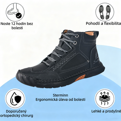[⏰Dnes sleva 60 % - 🔥Bláznivý bestseller] Pohodlná a elegantní pánská ortopedická obuv vyrobená z ručně šité italské kůže 👞
