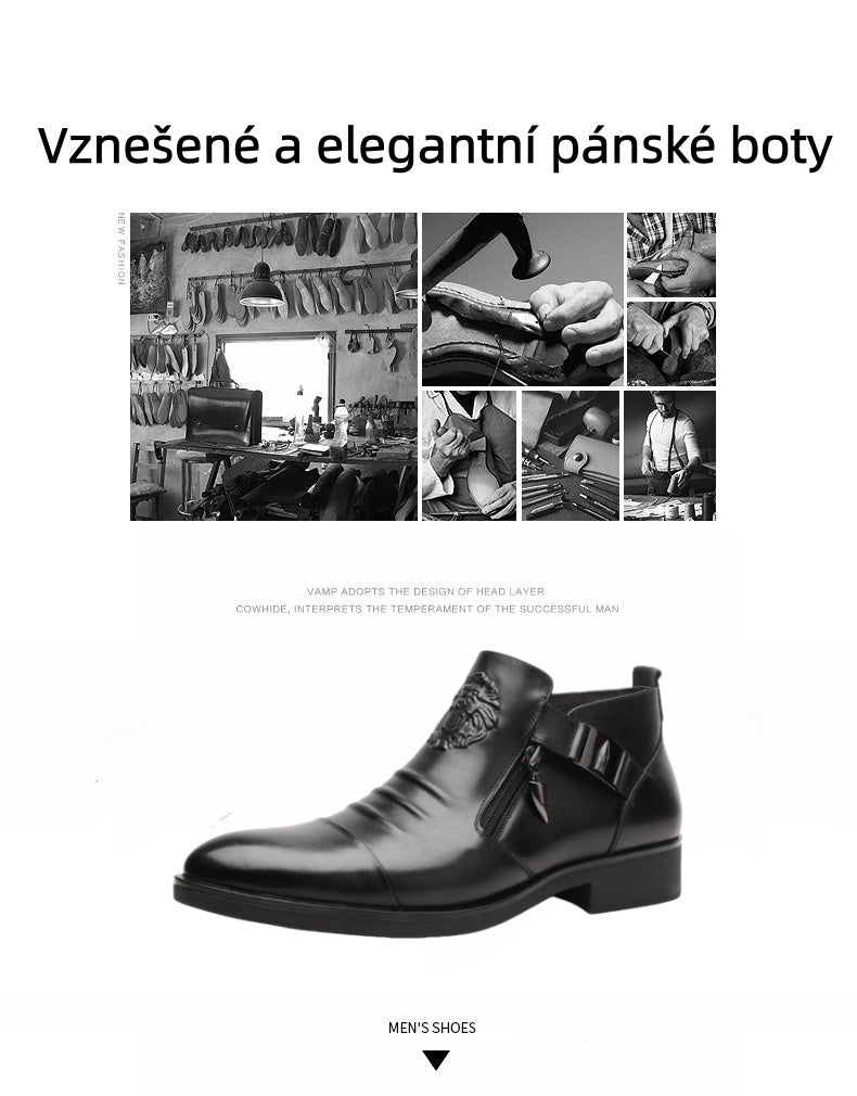 [⏰Dnes sleva 60 % - 🔥 Šílený výprodej] Pohodlné, elegantní a luxusní italské kožené boty vyrobené z ručně šité italské kůže 👞