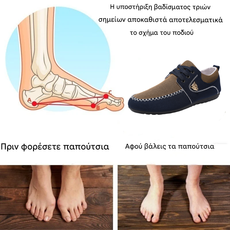 Zero Step - BOOOFER® Ⅱ Άνετα, εργονομικά ορθοπεδικά παπούτσια με φαρδιά, αντιολισθητική σόλα για την ανακούφιση από τον πόνο στην πλάτη, τις αρθρώσεις και τα πόδια (2025).