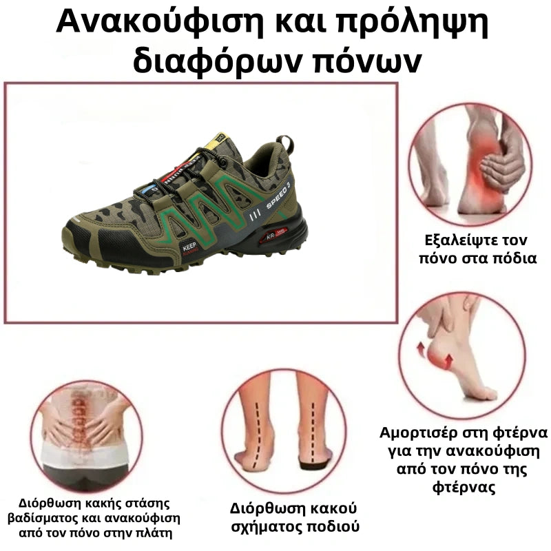 🔥Εργονομικά σχεδιασμένα ορθοτικά παπούτσια για την ανακούφιση από τον πόνο στην πλάτη, τις αρθρώσεις και τα πόδια—κατάλληλα για όλους τους άνδρες.