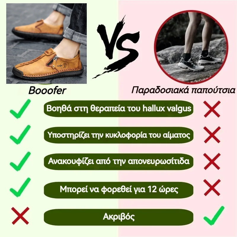 ⏰50% έκπτωση μόνο για σήμερα: 🔥Ανδρικά casual παπούτσια - δέρμα αγελάδας, σχέδιο καμάρας. ✅Ανακούφιση από τον πόνο των ποδιών