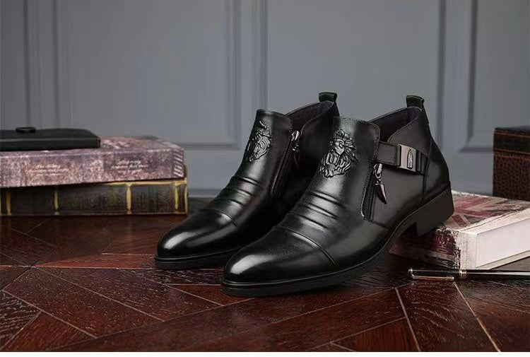 [⏰Dnes sleva 60 % - 🔥 Šílený výprodej] Pohodlné, elegantní a luxusní italské kožené boty vyrobené z ručně šité italské kůže 👞