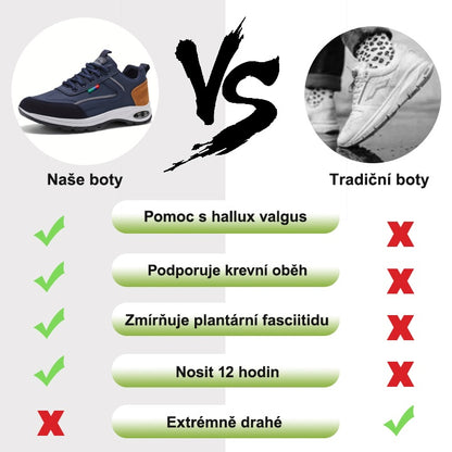 [🔥50% sleva po omezenou dobu, nenechte si ji ujít] Pánská korekční obuv pro outdoorové sporty - účinně zmírňuje bolest nohou👞