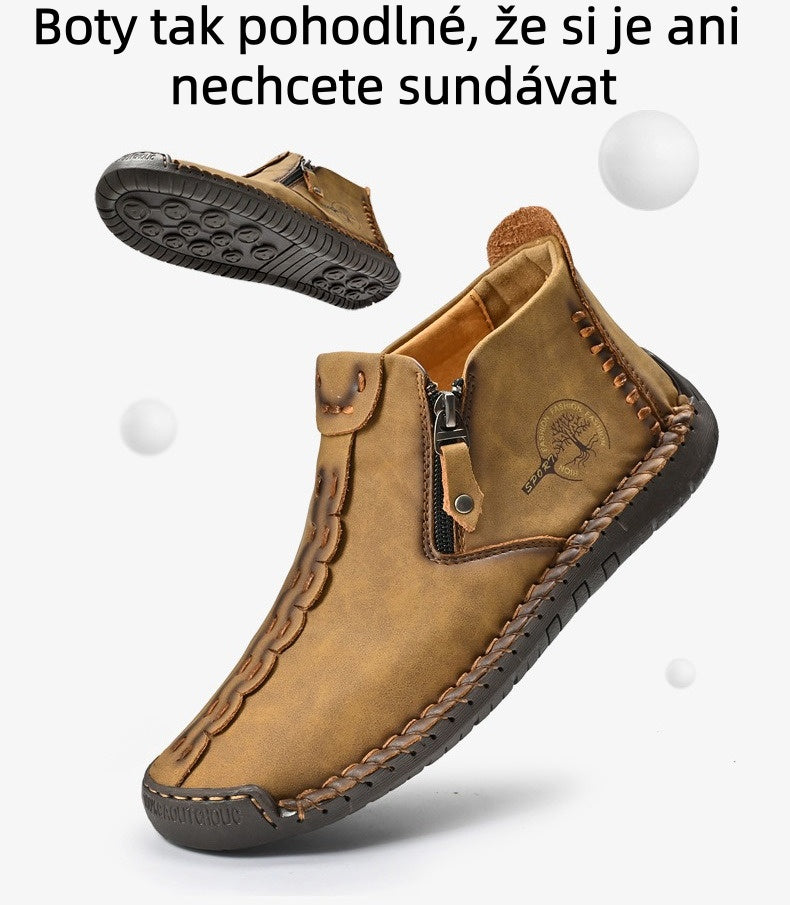 (⏰Νέα προϊόντα με έκπτωση 50%) Casual παπούτσια για περπάτημα 👞Υψηλής ποιότητας δέρμα αγελάδας, άνετα και αντιολισθητικά, στήριξη της καμάρας ✅Ανακούφιση από τον πόνο των ποδιών!