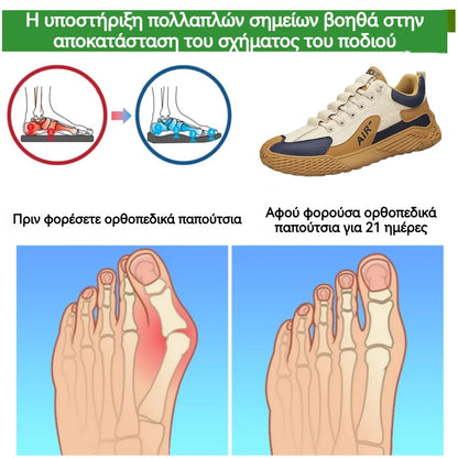 (🔥Περιορισμένης διάρκειας έκπτωση 50% - Μην το χάσετε!) - Κατασκευασμένα στην Ιταλία, μαλακά, άνετα, αντιολισθητικά ορθοπεδικά παπούτσια, ραμμένα στο χέρι (στήριξη καμάρας - ανακουφίζει από τον πόνο του ποδιού)