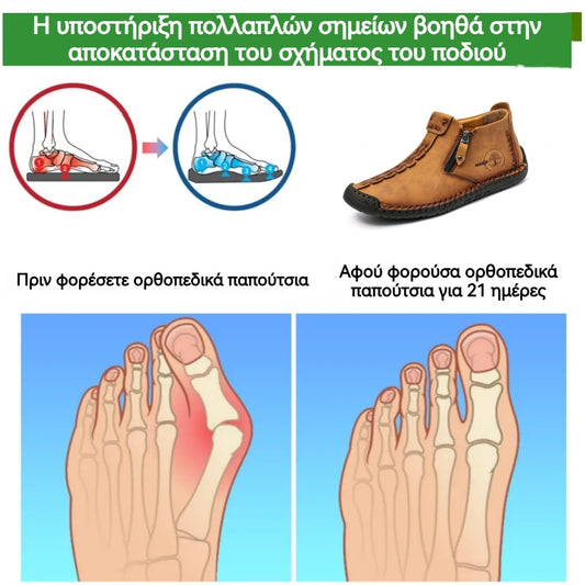 (⏰Νέα προϊόντα με έκπτωση 50%) Casual παπούτσια για περπάτημα 👞Υψηλής ποιότητας δέρμα αγελάδας, άνετα και αντιολισθητικά, στήριξη της καμάρας ✅Ανακούφιση από τον πόνο των ποδιών!