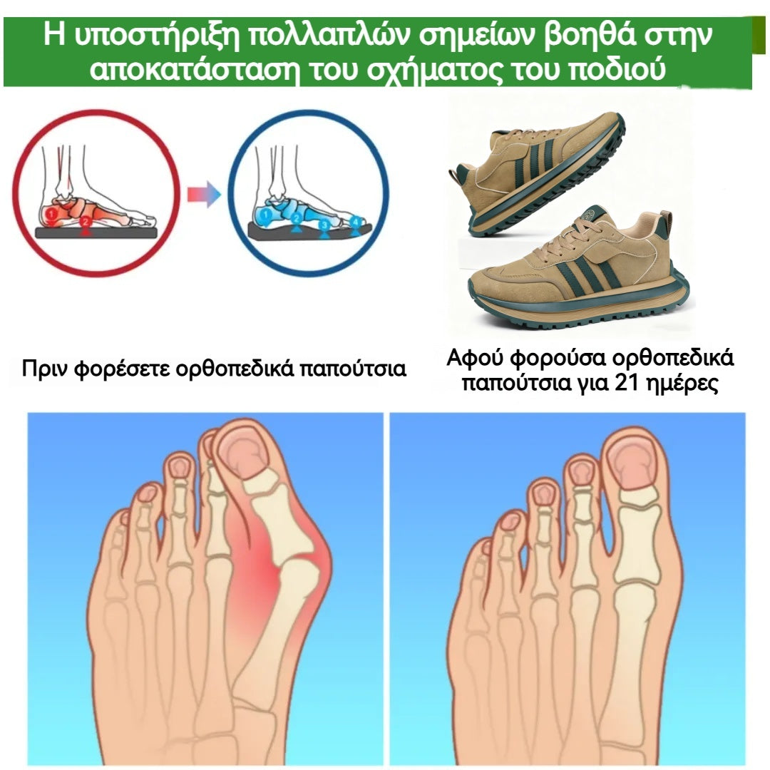 (⏰50% έκπτωση! 🔥 Μόνο για σήμερα!) Άνετα, αντιολισθητικά και αναπνεύσιμα αθλητικά παπούτσια θα σας απαλλάξουν από τον πόνο στα πόδια!