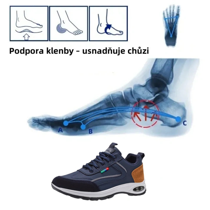 [🔥50% sleva po omezenou dobu, nenechte si ji ujít] Pánská korekční obuv pro outdoorové sporty - účinně zmírňuje bolest nohou👞