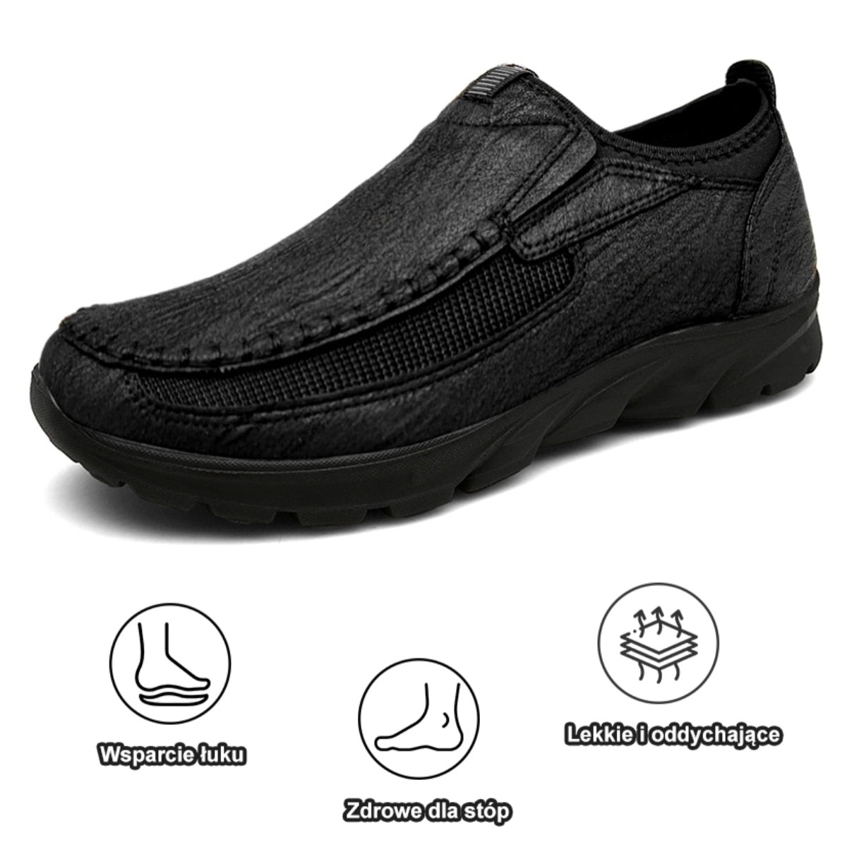 [🎁Dzisiejsza połowa ceny – nie przegap tego] Ergonomicznie zaprojektowane buty ortopedyczne – szyte ręcznie ze skóry klasy 5A 👞Skutecznie chronią zdrowie stóp