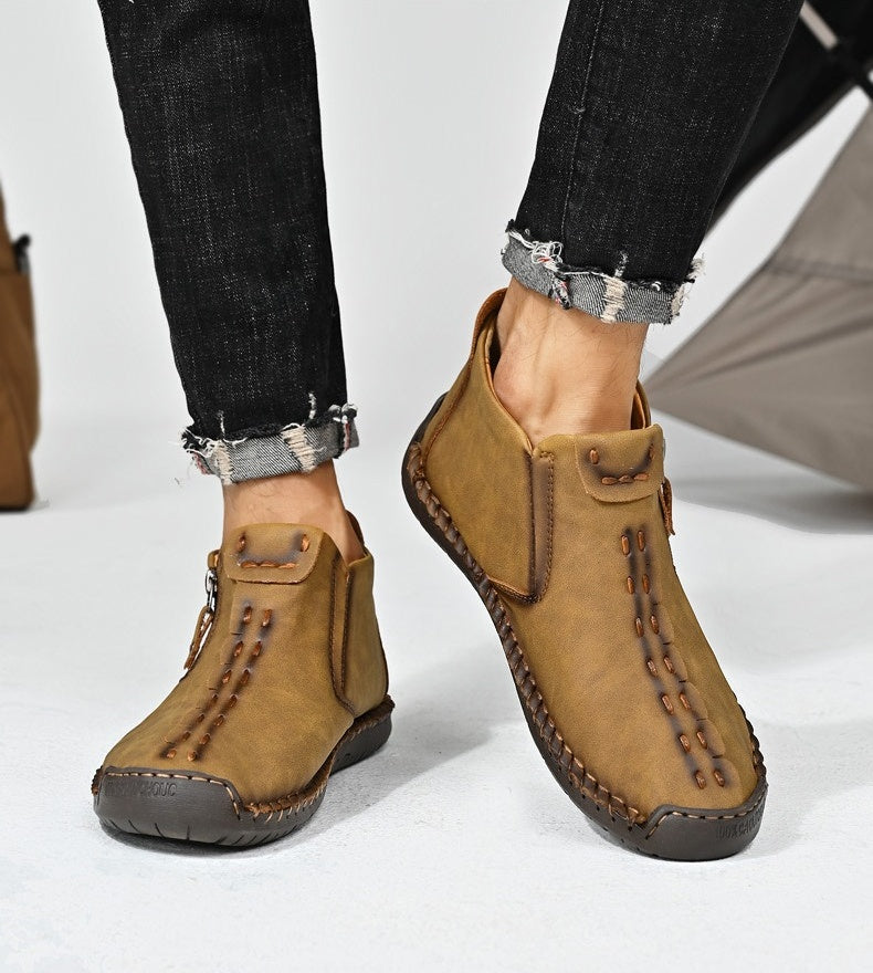 (⏰Νέα προϊόντα με έκπτωση 50%) Casual παπούτσια για περπάτημα 👞Υψηλής ποιότητας δέρμα αγελάδας, άνετα και αντιολισθητικά, στήριξη της καμάρας ✅Ανακούφιση από τον πόνο των ποδιών!