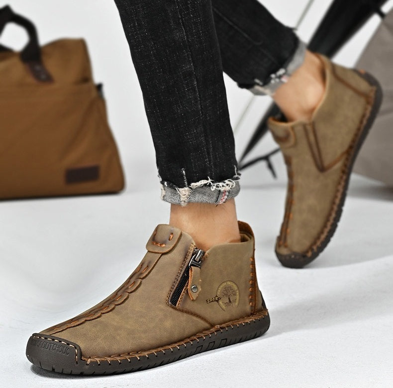 (⏰Νέα προϊόντα με έκπτωση 50%) Casual παπούτσια για περπάτημα 👞Υψηλής ποιότητας δέρμα αγελάδας, άνετα και αντιολισθητικά, στήριξη της καμάρας ✅Ανακούφιση από τον πόνο των ποδιών!