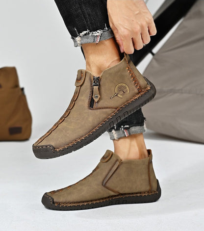 (⏰Νέα προϊόντα με έκπτωση 50%) Casual παπούτσια για περπάτημα 👞Υψηλής ποιότητας δέρμα αγελάδας, άνετα και αντιολισθητικά, στήριξη της καμάρας ✅Ανακούφιση από τον πόνο των ποδιών!