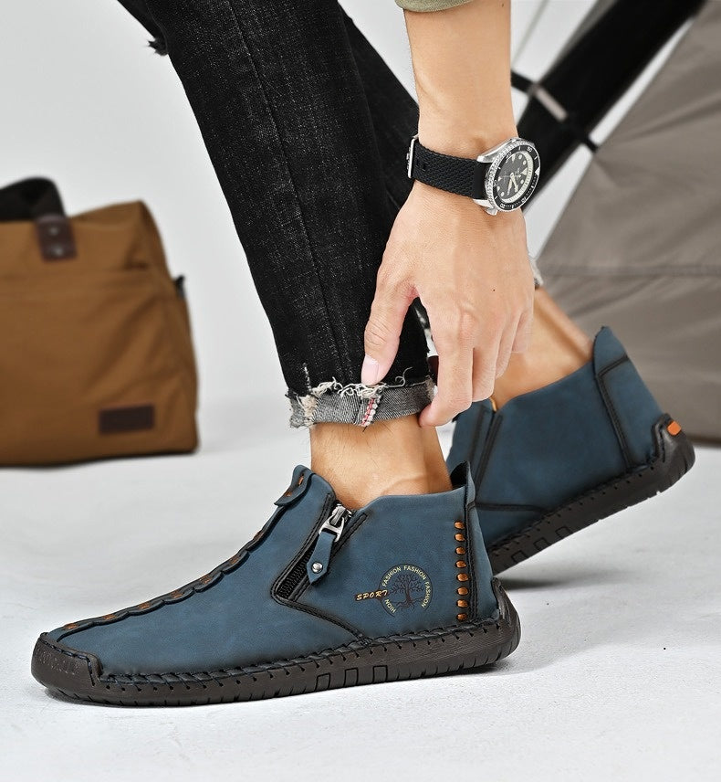 (⏰Νέα προϊόντα με έκπτωση 50%) Casual παπούτσια για περπάτημα 👞Υψηλής ποιότητας δέρμα αγελάδας, άνετα και αντιολισθητικά, στήριξη της καμάρας ✅Ανακούφιση από τον πόνο των ποδιών!