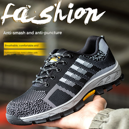 ⏱️ 50% έκπτωση τελευταίας ημέρας: Αντιολισθητικά ανδρικά παπούτσια εργασίας με ατσάλινη δάχτυλα - ✅ Προστατέψτε τα πόδια σας!