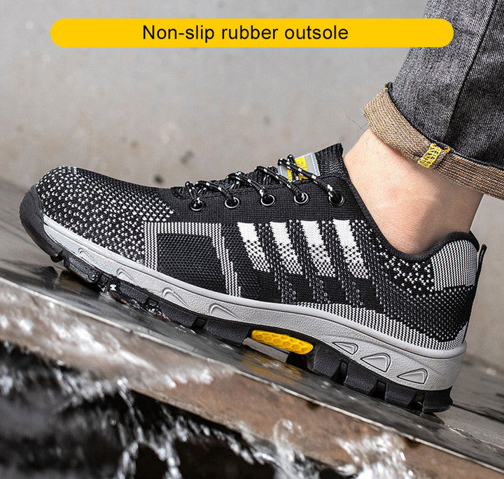 ⏱️ 50% έκπτωση τελευταίας ημέρας: Αντιολισθητικά ανδρικά παπούτσια εργασίας με ατσάλινη δάχτυλα - ✅ Προστατέψτε τα πόδια σας!