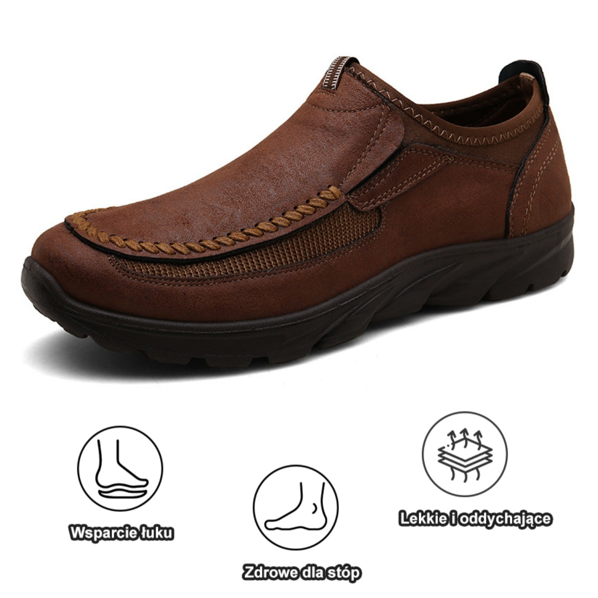 [🎁Dzisiejsza połowa ceny – nie przegap tego] Ergonomicznie zaprojektowane buty ortopedyczne – szyte ręcznie ze skóry klasy 5A 👞Skutecznie chronią zdrowie stóp