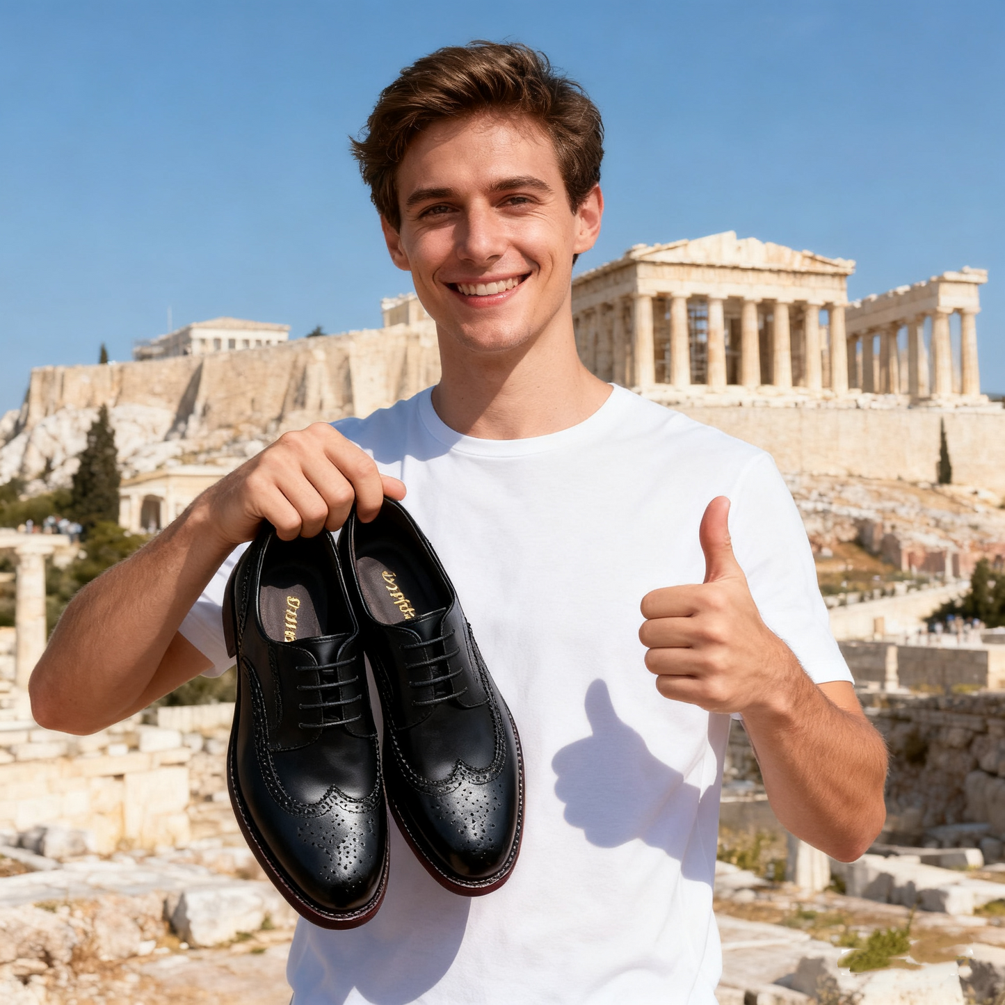 🎁50% έκπτωση σήμερα✅ Δερμάτινα παπούτσια υψηλής ποιότητας - ανακουφίζουν από τον πόνο στο περπάτημα🚹Μια έξυπνη επιλογή για άνδρες!