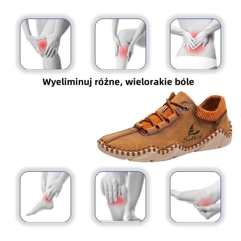 [🎁Dzisiejsza połowa ceny – nie przegap tego] Ergonomicznie zaprojektowane buty ortopedyczne – szyte ręcznie ze skóry klasy 5A 👞Skutecznie chronią zdrowie stóp