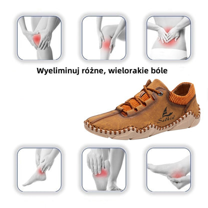 [🎁Dzisiejsza połowa ceny – nie przegap tego] Ergonomicznie zaprojektowane buty ortopedyczne – szyte ręcznie ze skóry klasy 5A 👞Skutecznie chronią zdrowie stóp