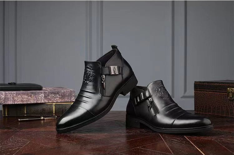 [⏰Dnes sleva 60 % - 🔥 Šílený výprodej] Pohodlné, elegantní a luxusní italské kožené boty vyrobené z ručně šité italské kůže 👞