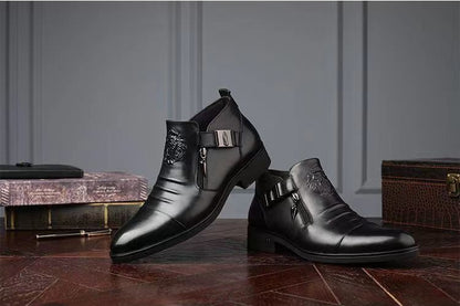 [⏰Dnes sleva 60 % - 🔥 Šílený výprodej] Pohodlné, elegantní a luxusní italské kožené boty vyrobené z ručně šité italské kůže 👞