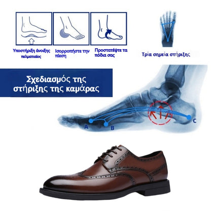 🎁50% έκπτωση σήμερα✅ Δερμάτινα παπούτσια υψηλής ποιότητας - ανακουφίζουν από τον πόνο στο περπάτημα🚹Μια έξυπνη επιλογή για άνδρες!
