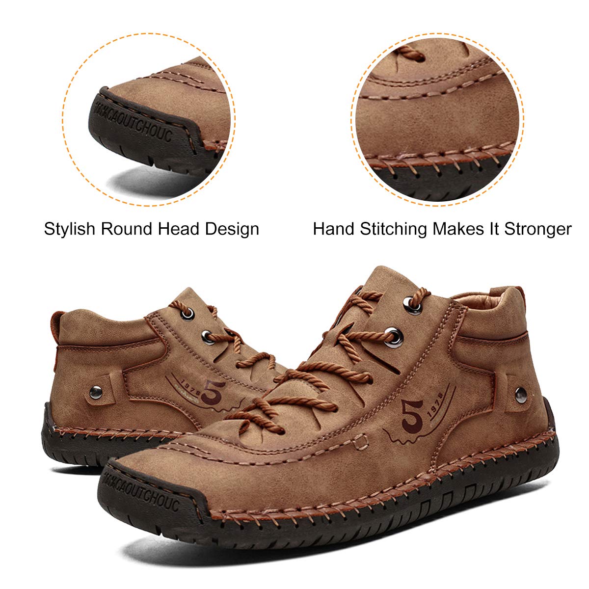 [⏰Περιορισμένης διάρκειας έκπτωση 50%, 🔥Μην το χάσετε!!] Άνετα ιταλικά χειροποίητα ορθοπεδικά παπούτσια - δερμάτινες casual μπότες (👣Σας επιτρέπουν να κάνετε υγιεινά βήματα!)