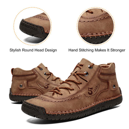 [⏰Περιορισμένης διάρκειας έκπτωση 50%, 🔥Μην το χάσετε!!] Άνετα ιταλικά χειροποίητα ορθοπεδικά παπούτσια - δερμάτινες casual μπότες (👣Σας επιτρέπουν να κάνετε υγιεινά βήματα!)