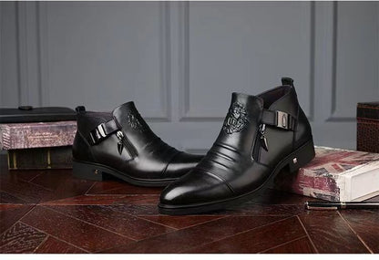 [⏰Dnes sleva 60 % - 🔥 Šílený výprodej] Pohodlné, elegantní a luxusní italské kožené boty vyrobené z ručně šité italské kůže 👞