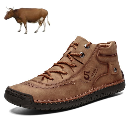 [⏰Περιορισμένης διάρκειας έκπτωση 50%, 🔥Μην το χάσετε!!] Άνετα ιταλικά χειροποίητα ορθοπεδικά παπούτσια - δερμάτινες casual μπότες (👣Σας επιτρέπουν να κάνετε υγιεινά βήματα!)