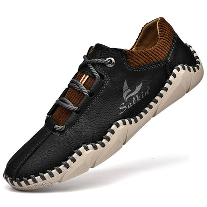 🐂 Herren-Loafer aus Kalbsleder 👞 Handgenäht ✅ Fußgewölbeunterstützung – lindert Schmerzen und ermöglicht bequemes Gehen