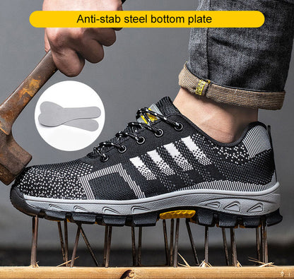 ⏱️ 50% έκπτωση τελευταίας ημέρας: Αντιολισθητικά ανδρικά παπούτσια εργασίας με ατσάλινη δάχτυλα - ✅ Προστατέψτε τα πόδια σας!