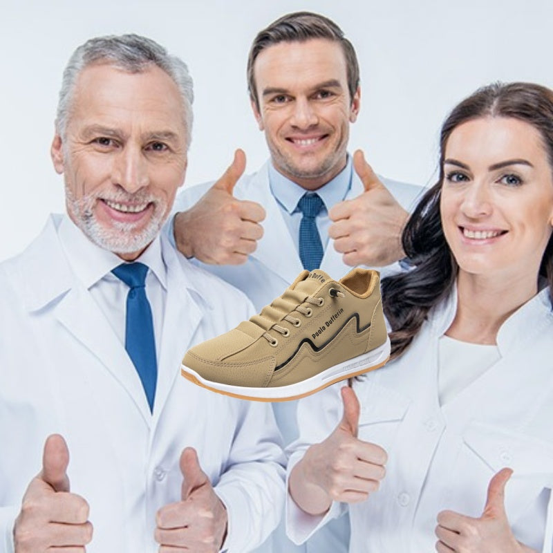 【🔥Dnes za poloviční cenu - nenechte si to ujít】 Ergonomicky navržená ortopedická obuv - design podpory klenby 👞Snadno se zbavte bolesti nohou