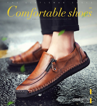 Άνετα ιταλικά δερμάτινα παπούτσια