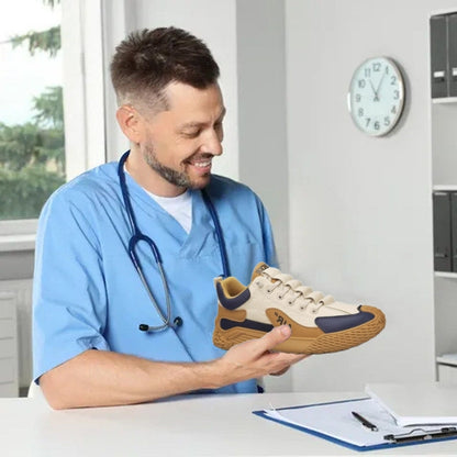 (🔥Περιορισμένης διάρκειας έκπτωση 50% - Μην το χάσετε!) - Κατασκευασμένα στην Ιταλία, μαλακά, άνετα, αντιολισθητικά ορθοπεδικά παπούτσια, ραμμένα στο χέρι (στήριξη καμάρας - ανακουφίζει από τον πόνο του ποδιού)