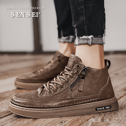 🔥50% έκπτωση - μόνο σήμερα ⏰ Χειροποίητες ιταλικές δερμάτινες μπότες 👞Αντιολισθητικές ορθοπεδικές - άνετη και ανώδυνη εφαρμογή - εργονομικός σχεδιασμός